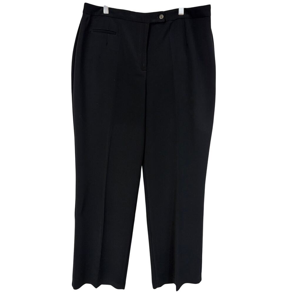 Vintage Tribal Black Zipper Fly Tailored Straight Leg Pants 16 CANADA